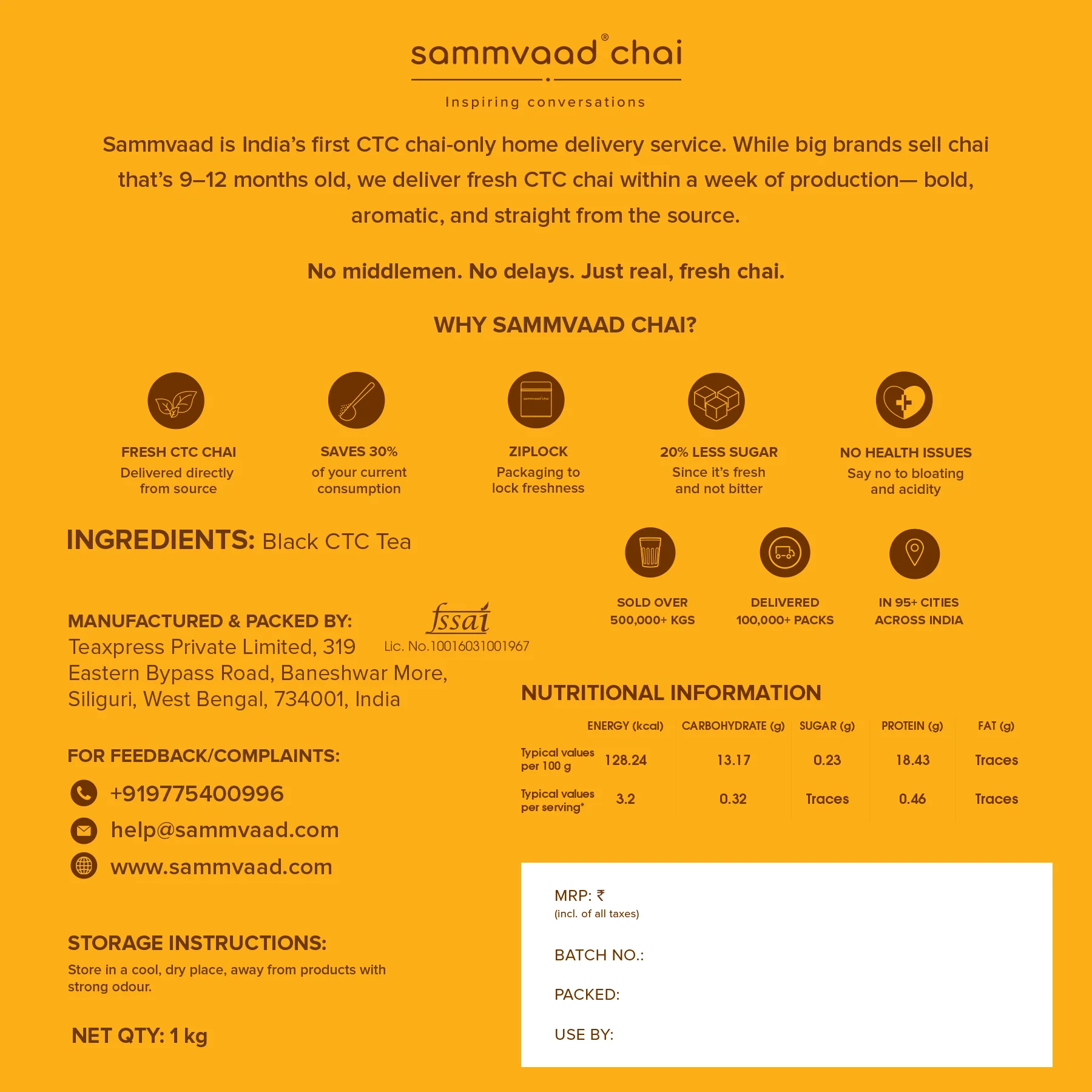 Sammvaad Kadak Chai (1Kg) - Image 5