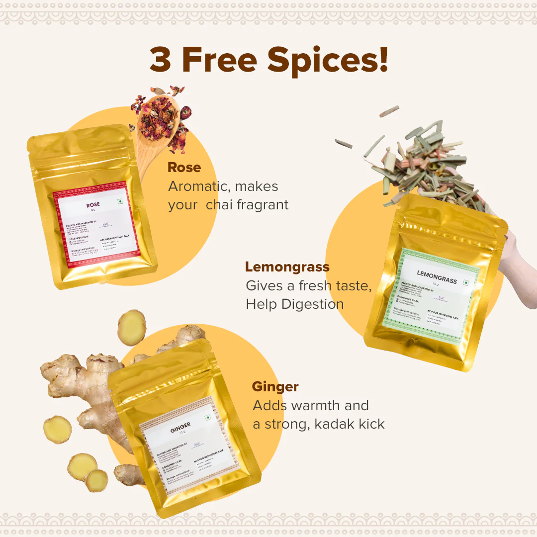 Sammvaad Kadak Chai (1Kg) + 3 Free Spices - Image 7