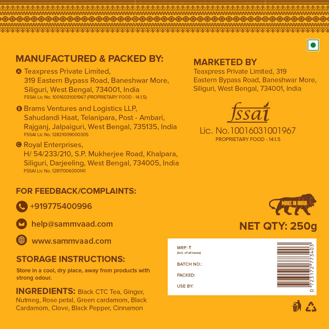 Sammvaad Masala Chai (250g) - Image 3